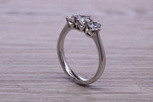 Load image into Gallery viewer, Traditional Moissanite Diamond set Trilogy Ring