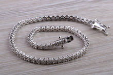 Load image into Gallery viewer, Two carat Diamond set 18ct White Gold Tennis bracelet