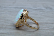 Load image into Gallery viewer, Large Fiery Opal set Yellow Gold Ring