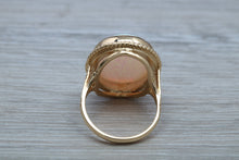 Load image into Gallery viewer, Large Fiery Opal set Yellow Gold Ring