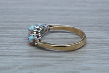 Load image into Gallery viewer, Fiery Opal and Diamonds set Yellow Gold Ring