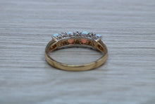 Load image into Gallery viewer, Fiery Opal and Diamonds set Yellow Gold Ring