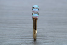 Load image into Gallery viewer, Fiery Opal and Diamonds set Yellow Gold Ring