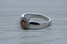 Load image into Gallery viewer, Petite Ruby and Diamond Cluster Ring