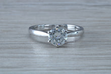 Load image into Gallery viewer, One carat Moissanite Diamond Solitaire