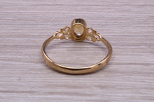 Load image into Gallery viewer, Petite Citrine set Yellow Gold Ring