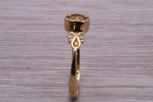 Load image into Gallery viewer, Petite Citrine set Yellow Gold Ring