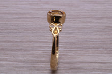 Load image into Gallery viewer, Petite Citrine set Yellow Gold Ring