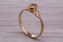 Load image into Gallery viewer, Petite Citrine set Yellow Gold Ring