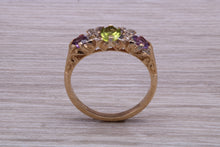 Load image into Gallery viewer, Multi Gemstone set Yellow Gold Ring