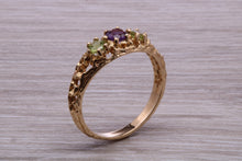 Load image into Gallery viewer, Multi Gemstone set Yellow Gold Ring