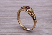 Load image into Gallery viewer, Multi Gemstone set Yellow Gold Ring