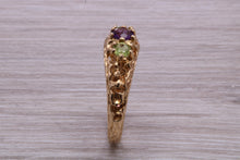 Load image into Gallery viewer, Multi Gemstone set Yellow Gold Ring