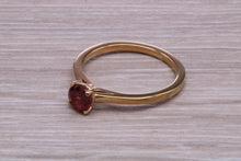 Load image into Gallery viewer, Quarter carat Rhodolite Garnet set Gold Solitaire Ring