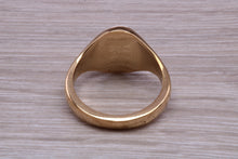Load image into Gallery viewer, Chunky Oval Yellow Gold Signet Ring, Made from Solid Cast Gold, British Hallmarked