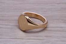 Load image into Gallery viewer, Chunky Oval Yellow Gold Signet Ring, Made from Solid Cast Gold, British Hallmarked