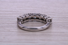Load image into Gallery viewer, Traditional Diamond Eterniry ring, 7 top grade Moissanite Diamonds, 1.75 carat weight, choice of Platinum or 18ct Yellow Gold