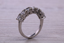 Load image into Gallery viewer, Traditional Diamond Eterniry ring, 7 top grade Moissanite Diamonds, 1.75 carat weight, choice of Platinum or 18ct Yellow Gold