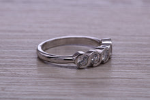 Load image into Gallery viewer, One carat Moissanite Diamond set Platinum Eternity Ring