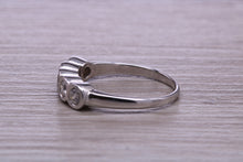 Load image into Gallery viewer, One carat 5 Stone Moissanite Diamond set Eternity Ring