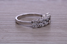 Load image into Gallery viewer, 2.50ct 5 stone Moissanite Diamond Eternity Ring