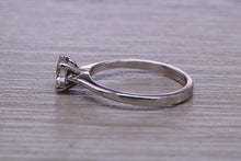 Load image into Gallery viewer, One carat Moissanite Diamond set Dainty Solitaire