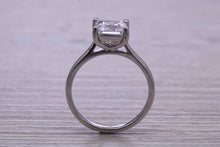 Load image into Gallery viewer, One carat Princess cut Moissanite Diamond Solitaire