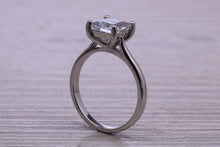 Load image into Gallery viewer, One carat Princess cut Moissanite Diamond Solitaire