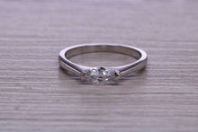 Load image into Gallery viewer, Marquise cut One carat Moissanite Diamond set Platinum Solitaire