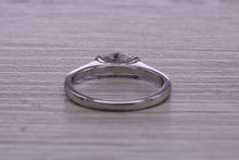 Load image into Gallery viewer, Marquise cut One carat Moissanite Diamond set Platinum Solitaire