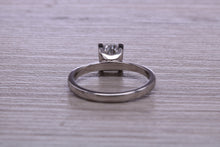 Load image into Gallery viewer, One carat Moissanite Diamond set Platinum Solitaire