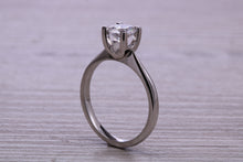 Load image into Gallery viewer, One carat Moissanite Diamond set Platinum Solitaire