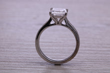 Load image into Gallery viewer, One carat Moissnaite Diamond and Natural Diamond set Ring