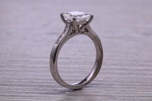 Load image into Gallery viewer, One carat Moissnaite Diamond and Natural Diamond set Ring