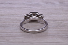 Load image into Gallery viewer, 1.50ct Moissanite Diamond Trilogy set Platinum Ring