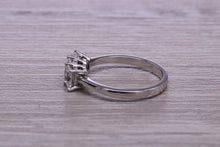 Load image into Gallery viewer, 1.25ct Emerald cut Moissanite Diamond set Platinum Ring
