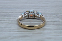 Load image into Gallery viewer, Fiery Opal and Diamonds set Yellow Gold Ring