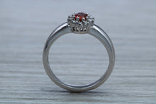 Load image into Gallery viewer, Petite Ruby and Diamond Cluster Ring