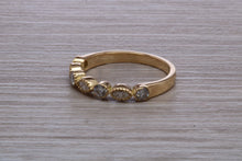 Load image into Gallery viewer, Yellow Gold Marquise and Round cut Diamond set 18ct Yellow Gold Band