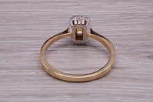 Load image into Gallery viewer, Petite Citrine and Diamond set Yellow Gold Cluster Ring