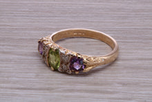 Load image into Gallery viewer, Multi Gemstone set Yellow Gold Ring