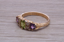 Load image into Gallery viewer, Multi Gemstone set Yellow Gold Ring