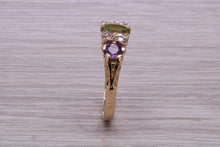 Load image into Gallery viewer, Multi Gemstone set Yellow Gold Ring