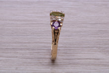 Load image into Gallery viewer, Multi Gemstone set Yellow Gold Ring