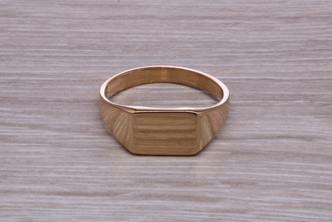 Rectangle Yellow Gold Signet Ring