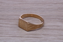 Load image into Gallery viewer, Rectangle Yellow Gold Signet Ring