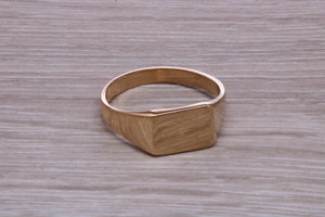 Rectangle Yellow Gold Signet Ring