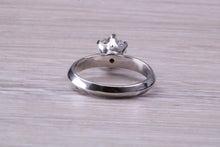 Load image into Gallery viewer, One carat Diamond Solitaire, Certified round Diamond