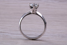 Load image into Gallery viewer, One carat Diamond Solitaire, Certified round Diamond