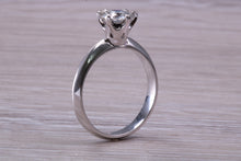 Load image into Gallery viewer, One carat Diamond Solitaire, Certified round Diamond